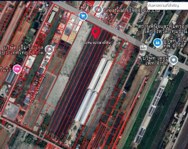 ที่ดินเปล่า 11 ไร่, 2 งาน, 6 ตร.ว. ติดถนนปทุมธานี-บางเลน หน้ากว้าง 24 เมตร ลึก 770 เมตร เป็นพื้นที่สีชมพู เหมาะเพื่อการอยู่อาศัย พาณิชยกรรม เกษตรกรรม - Vaizdas 2
